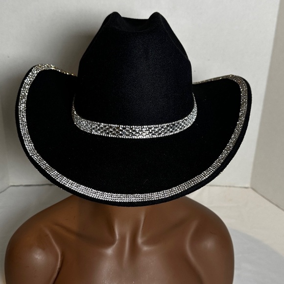COPY - Western Bling Black Cowboy Hat - Boots On The Ground - Picture 3 of 7